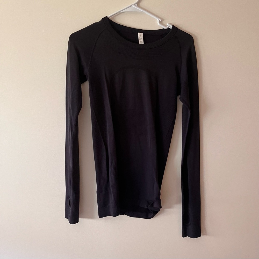 Lululemon Black shifty tech Long Sleeve Top